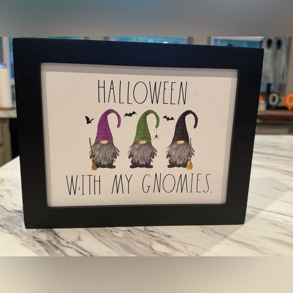 Rae Dunn - Halloween with my Gnomies Sign - Picture 1 of 1